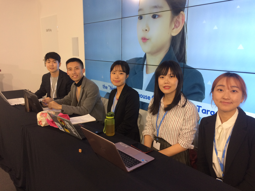 寒瑋於韓國館 side-event 上分享青年在糧食安全議題上的氣候行動